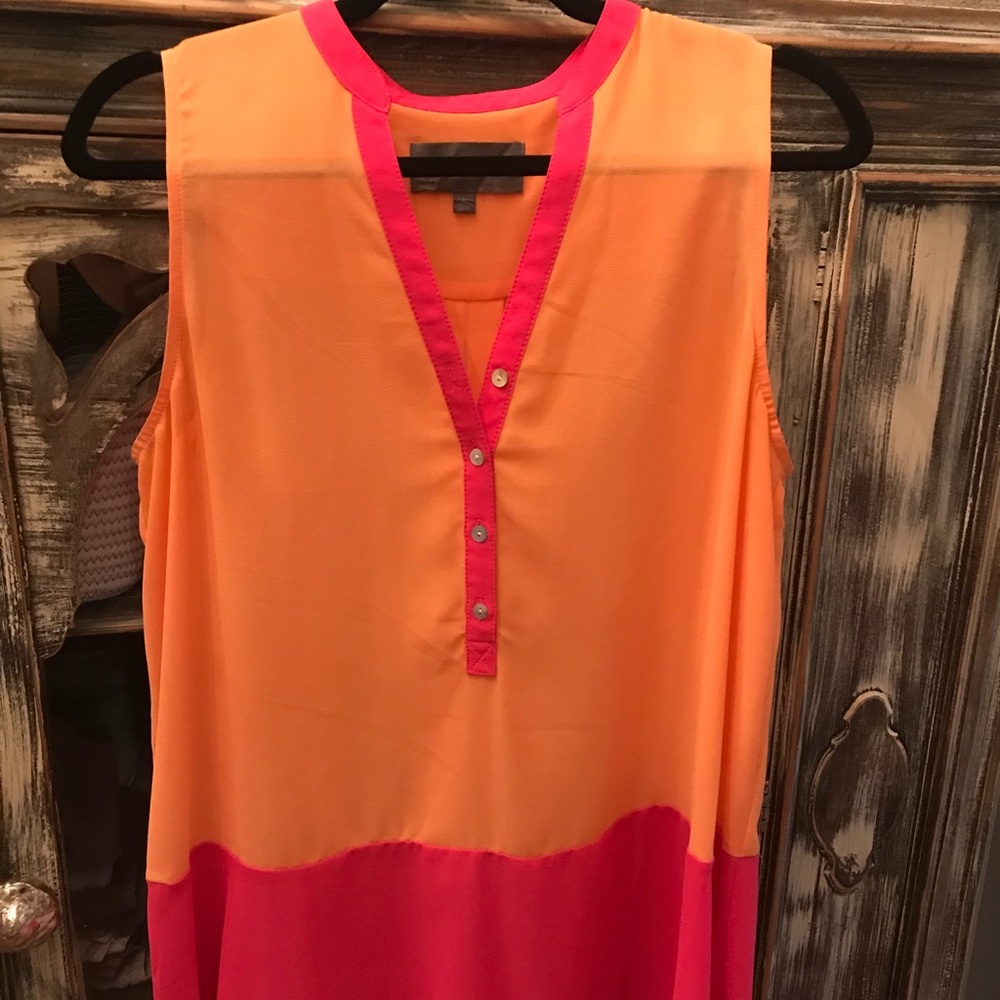 Anthropologie color block tank
